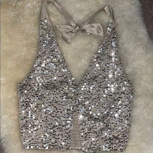 Sequin vest